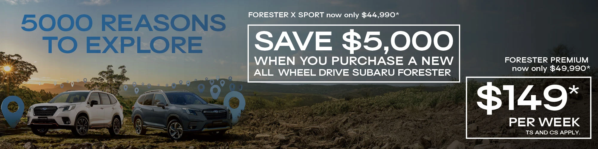 Subaru Forester Exclusive Offer 2000x500px